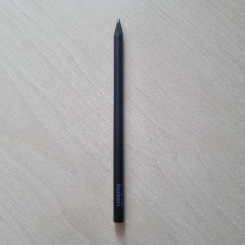 A picture of a black pencil.